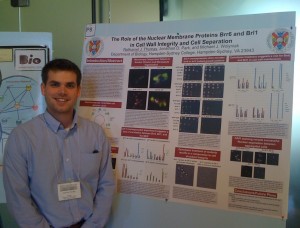 Nate and his research poster