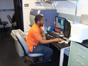 Osric Doing Flow Cytometry at the University of Virginia