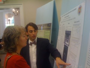 Loehr presents his research poster