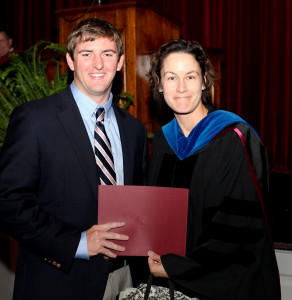 Burke Best '13 with Dr. Goodman