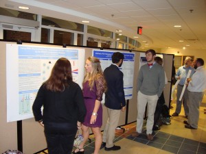 Several Longwood students presenting research conducting through the University's PRISM Summer Research Program