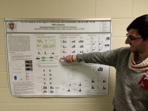 Jay Brandt '15 presenting his poster!