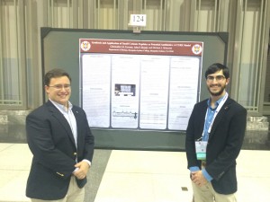 Chris Ferrante '15 and Jay Brandt '15 at the undergraduate poster presentation session