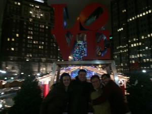 Taylor, Prof. Wolyniak, Chris, and Jay....brotherly love in the City of Brotherly Love