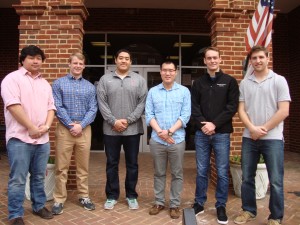 H-SC's Spring 2015 students selected to participate in the Centra/H-SC Pre-Health Rotational Shadowing Program.  Pictured left to right: Benjamin Lam '17, Jake Farrar '16, DJ Bines '17, James Lau '17, Brant Boucher'17, and Robert Kerby '17