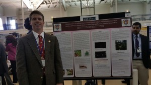Chris Hawk '16 and his poster