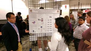 James Lau '17 presents his research poster