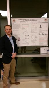Brant Boucher' 17 with his research poster