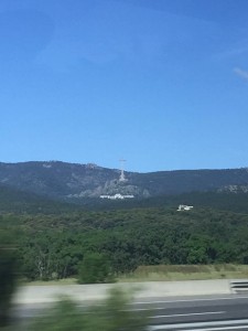 View of the monument form the highway