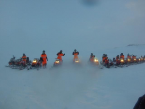 Snowmobiling in Lanjökull