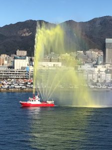 Port Of Kobe Water Cannon Show