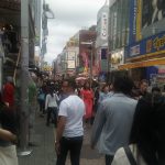 The busy street in Harajuku.