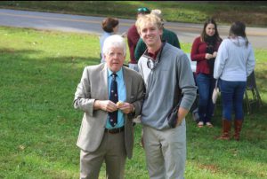 Ian Fitzgerald '22 with Professor Pontuso