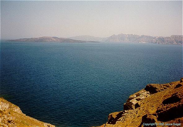 Santorini volcano