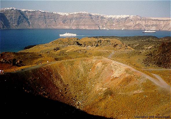 Santorini volcano