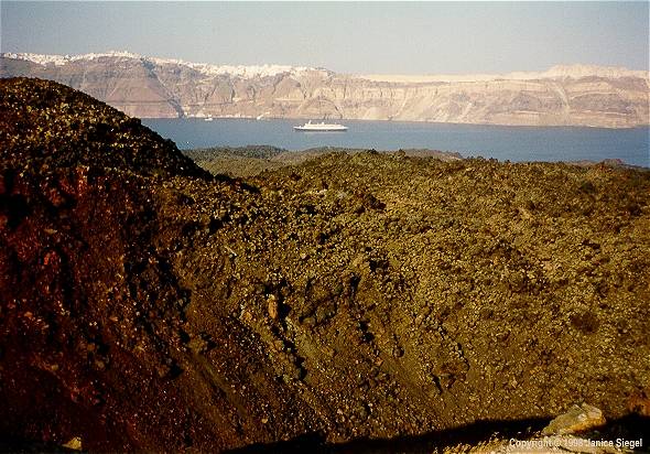 Santorini volcano