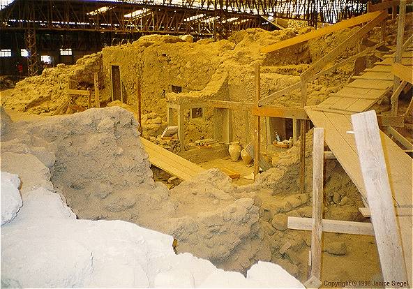 Akrotiri excavation site, Santorini