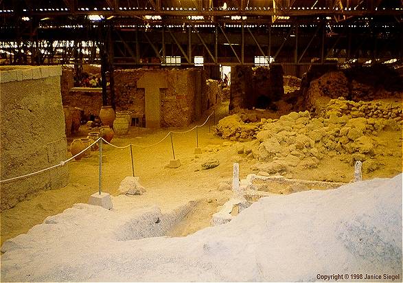 Akrotiri excavation site, Santorini