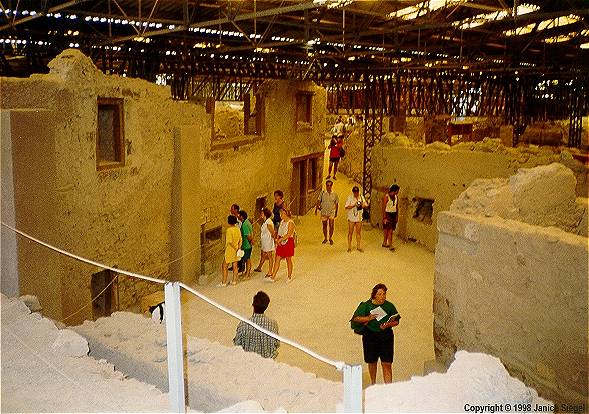 Akrotiri excavation site, Santorini