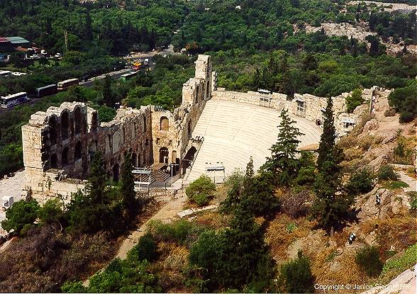 Odeum of Herodes Atticus detail