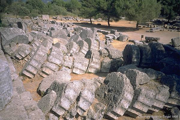 Temple columns, Olympia