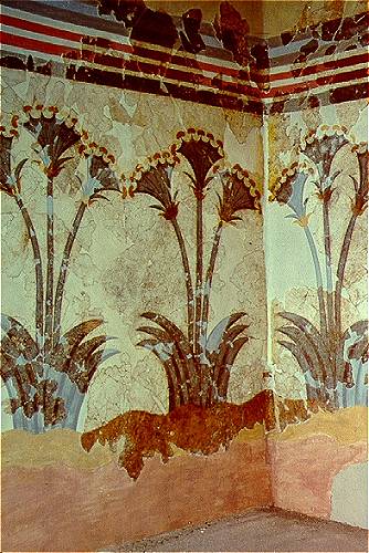 Papyrus fresco, Akrotiri
