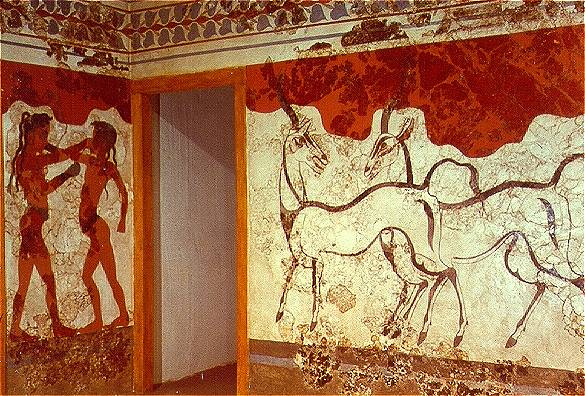 Antelopes fresco, Akrotiri