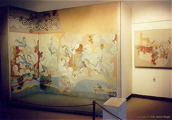 Blue Monkeys fresco, Akrotiri