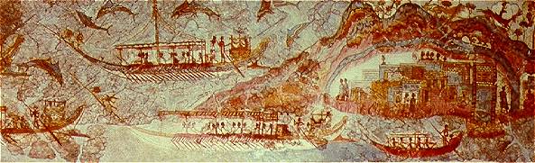 Sea Battle fresco, Akrotiri