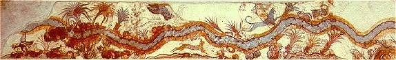 Fantastic Landscape fresco, Akrotiri